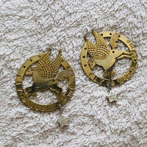 Betsey Johnson Gold Hoops